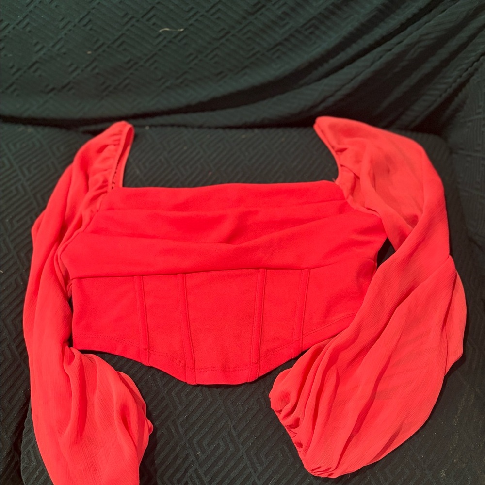 Elegant Red Women's Top